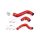 Silicone Boost Hose Kit for Renault Megane III.RS-Colour Hoses Blue Hoses Colour Hoses Black Hoses Colour Hoses Red Hoses