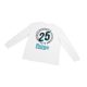 '25 Years' Long Sleeved T-Shirt-Size Small