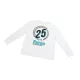 '25 Years' Long Sleeved T-Shirt-Size Small Size Medium Size Large Size X-Large