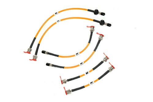 Ford Focus RS Mk1 Brake Lines-Colour Black Colour Purple Colour Orange Colour Clear Colour Green Colour Blue - Transparent