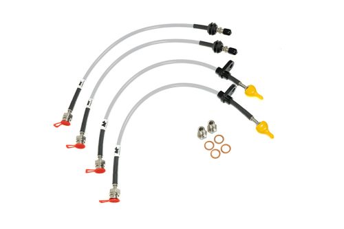 Honda S2000 Brake Lines-Colour Black Colour Purple Colour Orange Colour Clear Colour Green Colour Blue - Transparent Colour Red - Transparent Colour Blue - Solid Colour Red - Solid Colour Yellow
