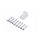 Plug and pins - 8-pin white Tyco