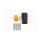Plug and pins - Deutsch male connector DTP-06-4S - Black (25 Amperes).