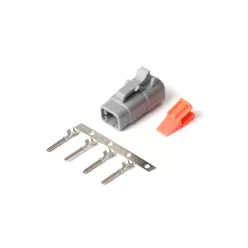 Plug and pins - male connector Deutsch DTM-4 (7.5 Ampera).