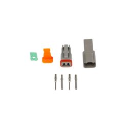   Set of plugs and pins matching Deutsch DT-2 connectors (DT06-2S + DT04-2P) - (13 Amps)