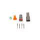 Set of plugs and pins matching Deutsch DT-2 connectors (DT06-2S + DT04-2P) - (13 Amps)
