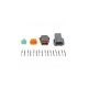 Set of plugs and pins matching Deutsch DT-8 connectors (DT06-8S + DT04-8P) - (13 Amps)