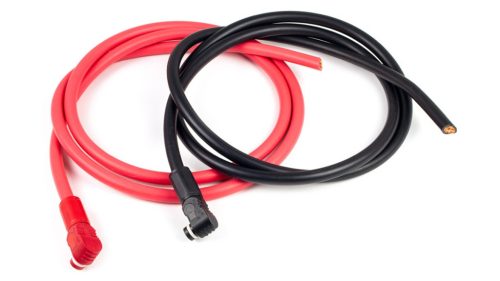 Cable terminated 1AWG, pair of wires (2m)