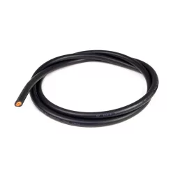 Black 1 AWG 1m battery cable (sold by the meter)