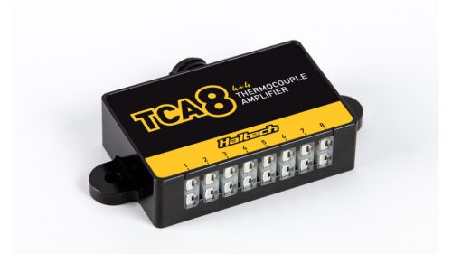 TCA-8 (4+4) eight-channel thermocouple amplifier configured as TCA-4A and TCA-4B.