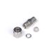Set of spring-loaded 1/4 inch stainless steel connectors - 1/8 inch NPT threads