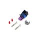 Delphi style 2-pin GM coolant temperature connector (Black) - plugs and pins
