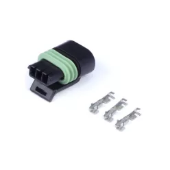 Plug and pins - Delphi flat coil connector 3 Pin Single Row.