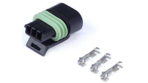 Plug and pins - Delphi flat coil connector 3 Pin Single Row.