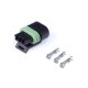 Plug and pins - Delphi flat coil connector 3 Pin Single Row.