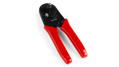Crimping tool for DTP series contacts.