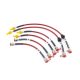 Fiat 500 Abarth Brake Lines-Line Colour Solid Black-Caliper Non Brembo