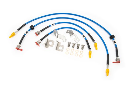 Hyundai Kona N Brake Lines-Colour Black  Colour Clear Colour Blue - Solid Colour Green  Colour Orange