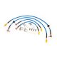 Hyundai Kona N Brake Lines-Colour Black  Colour Clear Colour Blue - Solid Colour Green  Colour Orange