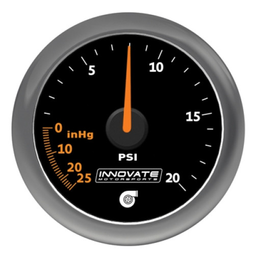 Innovate Analog MTX-A 20 PSI Vacuum/Boost Gauge Kit,Black Di