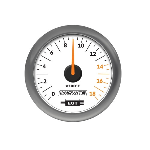 Innovate Analog MTX-A (EGT) Gauge Kit, Black Dial