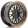 JR Wheels JR10 16x7 ET30 4x100/108 Matt Black w/Bronze Lip