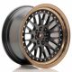 JR Wheels JR10 16x8 ET20 4x100/108 Matt Black w/Bronze Lip