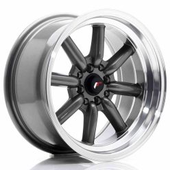 JR Wheels JR19 16x8 ET-20-0 BLANK Gun Metal