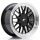 JR Wheels JR23 17x8 ET20-45 BLANK Gloss Black w/Machined Lip