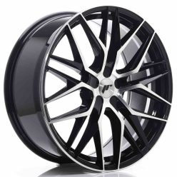   JR Wheels JR28 21x9 ET15-45 5H BLANK Gloss Black Machined Face