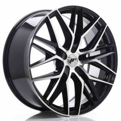   JR Wheels JR28 22x9 ET30-45 5H BLANK Gloss Black Machined Face