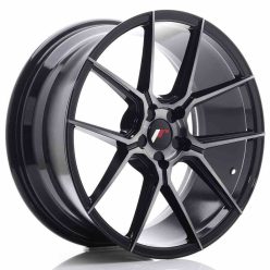   JR Wheels JR30 19x8,5 ET20-42 5H BLANK Black Brushed w/Tinted Face