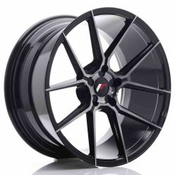   JR Wheels JR30 20x10 ET20-40 5H BLANK Black Brushed w/Tinted Face