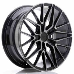   JR Wheels JR38 18x8 ET20-45 5H BLANK Black Brushed w/Tinted Face