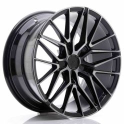   JR Wheels JR38 18x9 ET20-45 5H BLANK Black Brushed w/Tinted Face