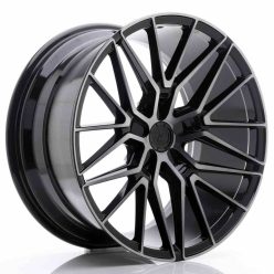   JR Wheels JR38 20x10 ET20-45 5H BLANK Black Brushed w/Tinted Face