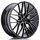 JR Wheels JR38 20x8,5 ET35-45 5H BLANK Black Brushed w/Tinted Face