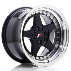   JR Wheels JR6 16x9 ET20 4x100/108 Glossy Black w/Machined Lip