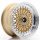 JR Wheels JR9 15x7 ET20 BLANK Gold w/Machined Lip