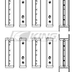 King Main Bearing Shell SUBARU EJ20/EJ22/EJ25(thrust in #5)