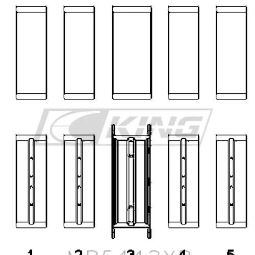 King Main Bearing Shell FORD/MAZDA L3, L3-VDT MZR