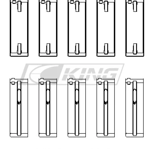 King Main Bearing Shell VAG ADZ, AWT, APK, BHP, BPY, AKS