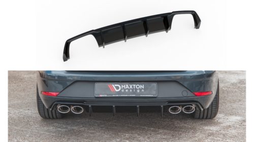 Diffuser Seat Leon Cupra I STII Facelift Rear Valance v.3 Gloss Black