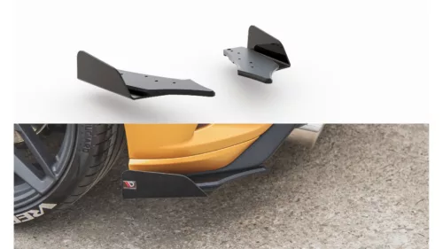 Splitter Ford Focus IV ST Rear Side Racing Durability Black + Gloss Flaps