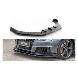   Splitter Audi RS3 8V Sportback Front Racing Durability + Flaps Black