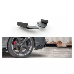   Splitter Audi RS3 8V Sportback Rear Side Racing Durability Black + Gloss Flaps