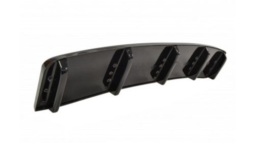 Splitter Audi A7 C7 Facelift S-Line Rear Central with Diffuser Gloss Black