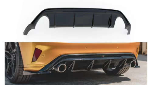 Diffuser Ford Focus IV ST Rear Valance v.3 Gloss Black