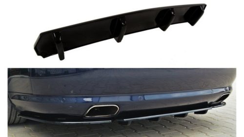 Splitter Audi S8 D3 Rear Central with vertical bars Gloss Black