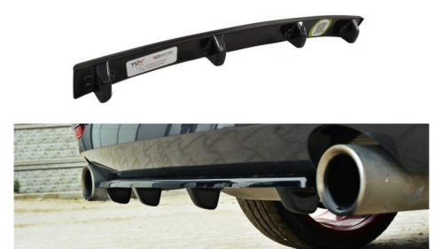 Splitter BMW 4 F32 F36 F33 M-Pack Rear Central with Diffuser Gloss Black